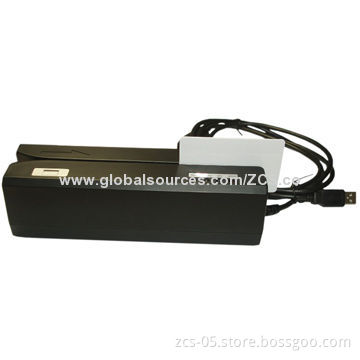 M89 USB 2.0 Magnetic Swipe Card Reader/Writer, Compliant with ISO Formats, Supports Bank Book